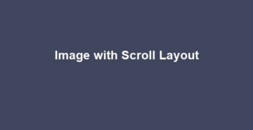 Image with Scroll Layout
